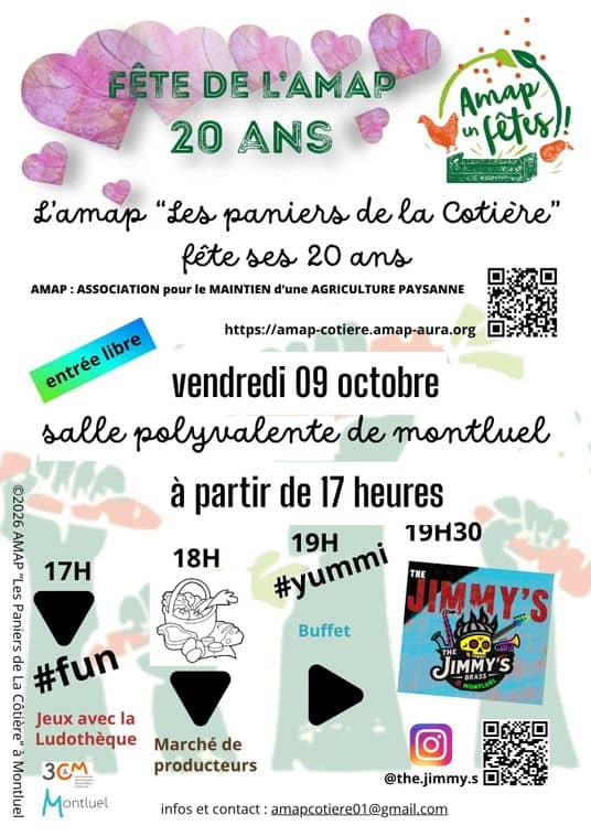 affiche 20 ans AMAP 